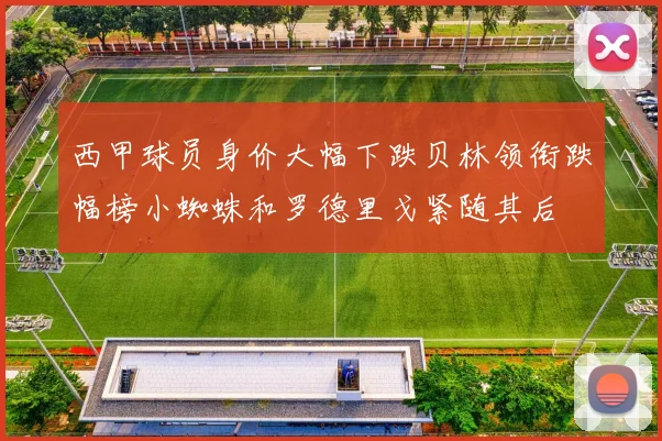 西甲球员身价大幅下跌贝林领衔跌幅榜小蜘蛛和罗德里戈紧随其后